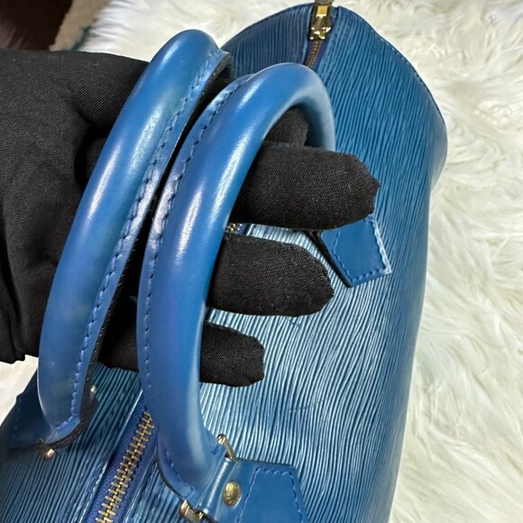 💎✨Authentic✨ Louis Vuitton Epi Leather Speedy 35 Satchel Bag - Picture 10 of 14